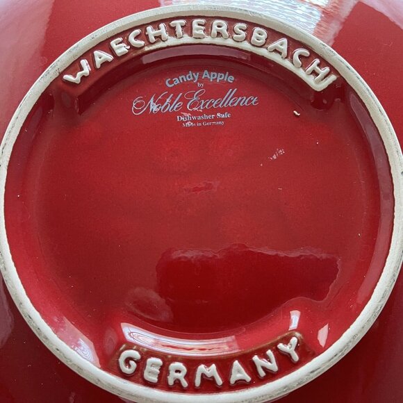 Waechtersbach Chip Dip Salsa Bowl Noble Excellence Candy Apple Red Germany FLAW - Picture 3 of 9